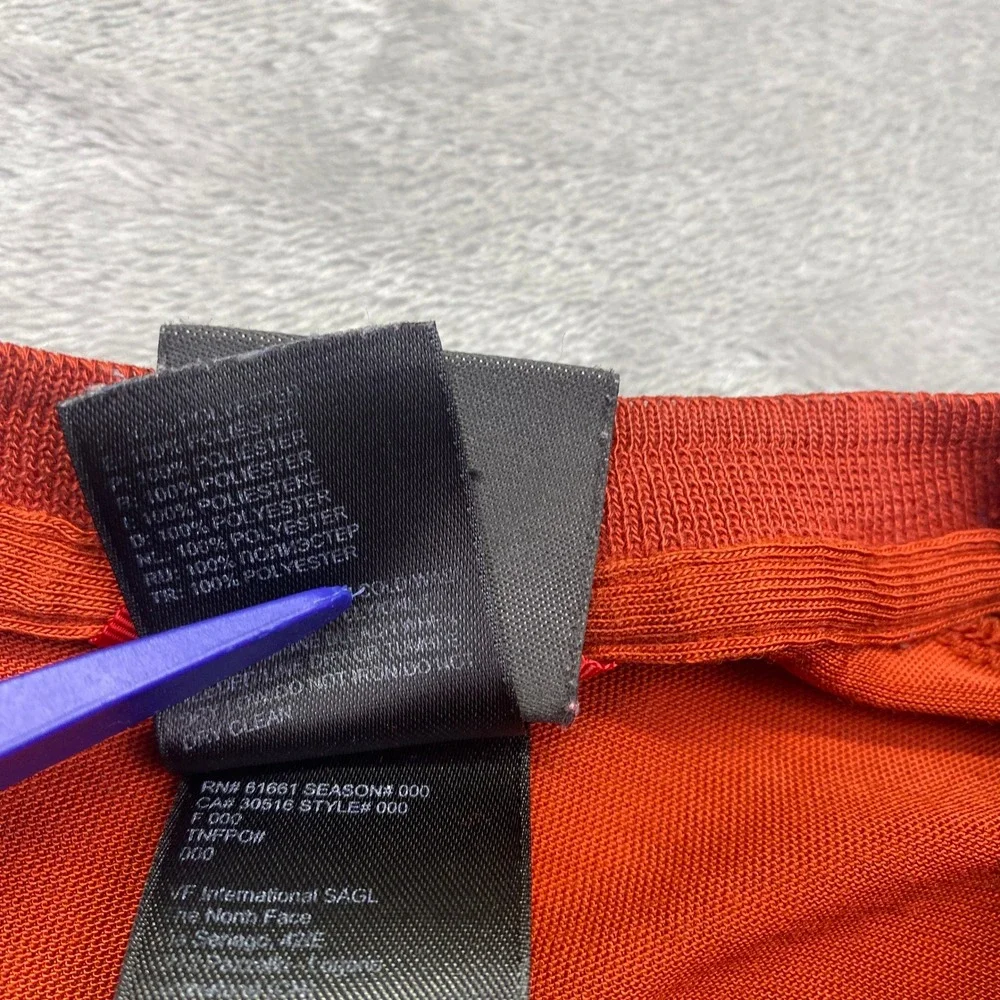 The North Face Mens VaporWick Long Sleeve Shirt Burnt Orange Rust Medium‎ M
